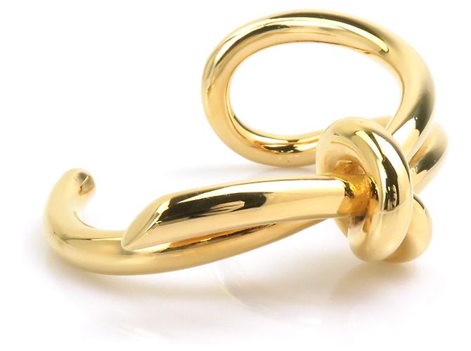 Bracciale rigido Balenciaga in metallo dorato D'oro - vista 2