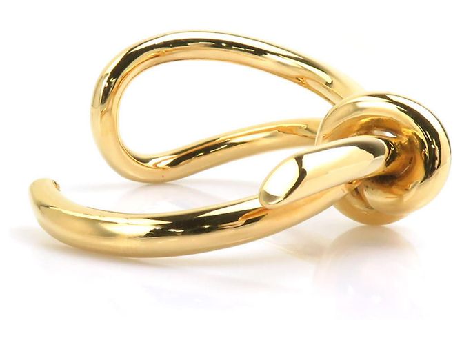Bracciale rigido Balenciaga in metallo dorato D'oro - vista 3