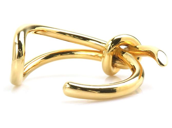 Bracciale rigido Balenciaga in metallo dorato D'oro - vista 4