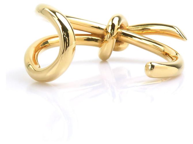 Bracciale rigido Balenciaga in metallo dorato D'oro - vista 5