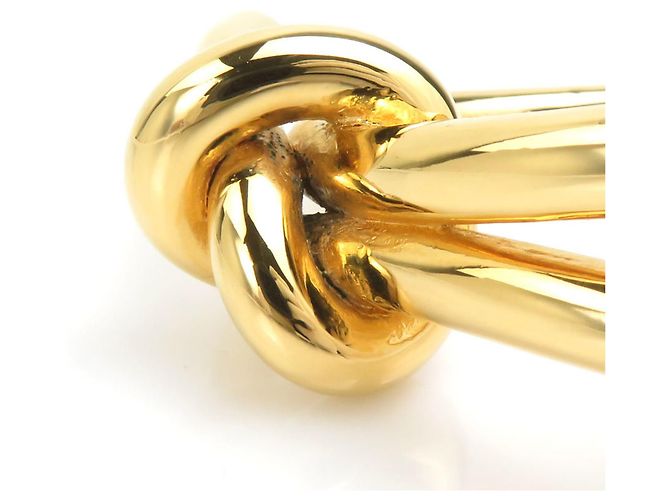 Bracciale rigido Balenciaga in metallo dorato D'oro - vista 9