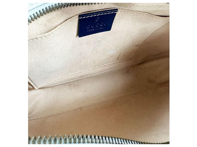 Borsa a tracolla Gucci GG Marmont Crudo Blu navy - vista 5