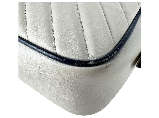 Borsa a tracolla Gucci GG Marmont Crudo Blu navy - vista 8