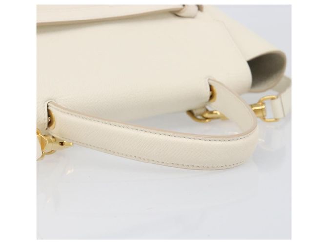 Céline Cintura Celine in pelle Small Bianco - vista 6
