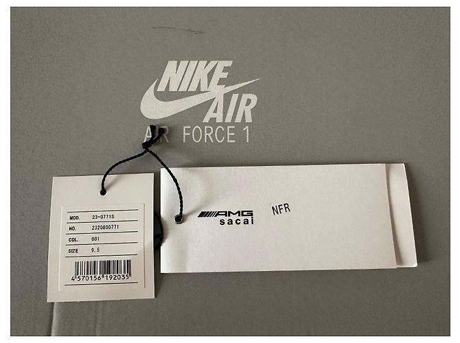 Nike x Sacai Air Force 1 Low Nero - vista 13