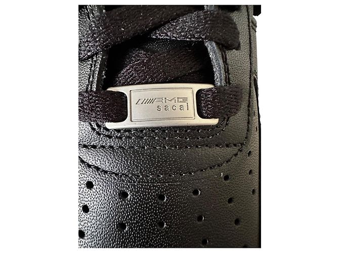 Nike x Sacai Air Force 1 Low Nero - vista 3