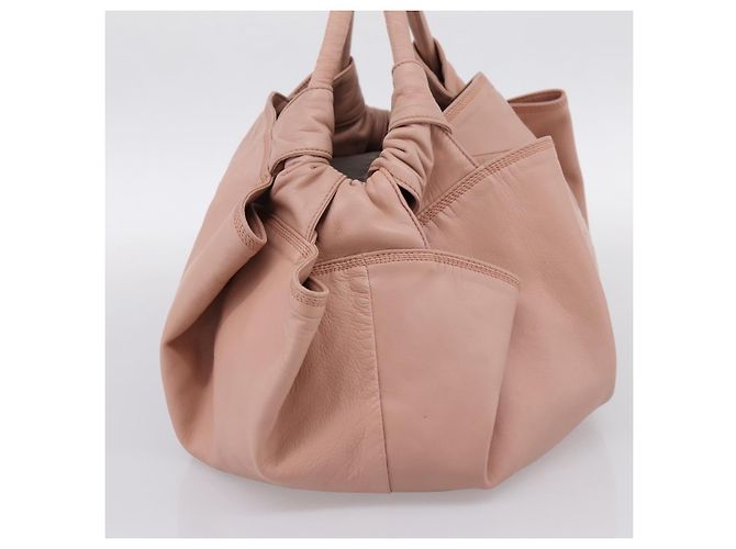 Borsa in pelle Loewe Anagram Logo Nappa Aire Rosa - vista 3