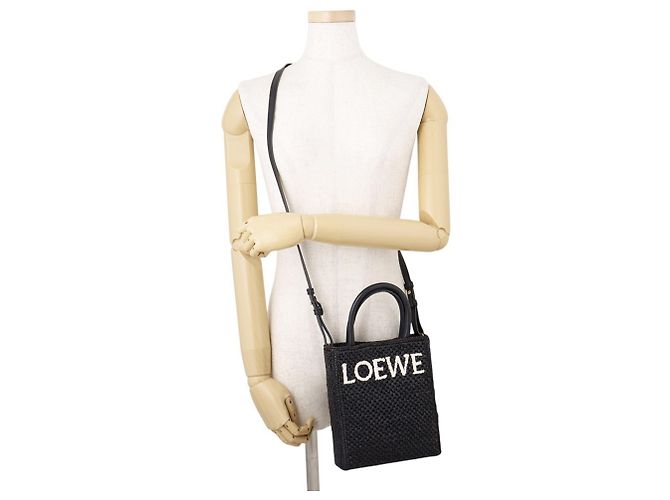 Loewe Standard A5 Tote Handtasche Schwarz Weiß - Ansicht 5
