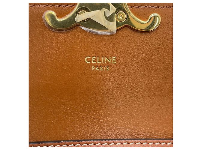 Céline Borsa a tracolla Mini Claude in pelle Celine Triomphe - vista 16