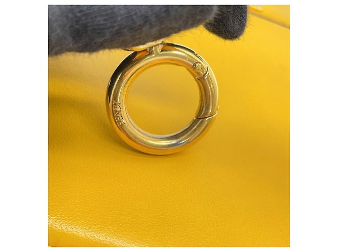 Borsa Fendi Peekaboo ISeeU Petite Giallo - vista 15