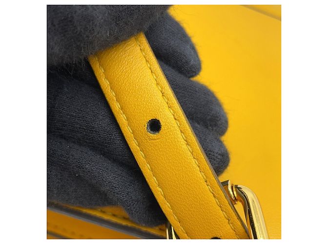 Borsa Fendi Peekaboo ISeeU Petite Giallo - vista 16
