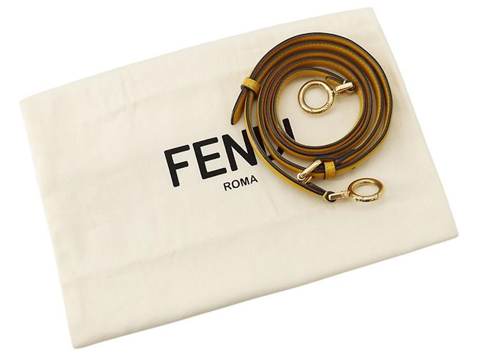 Borsa Fendi Peekaboo ISeeU Petite Giallo - vista 19