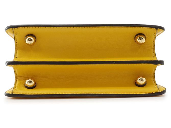 Borsa Fendi Peekaboo ISeeU Petite Giallo - vista 3
