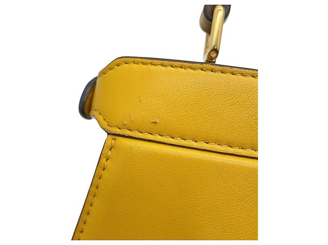 Borsa Fendi Peekaboo ISeeU Petite Giallo - vista 9