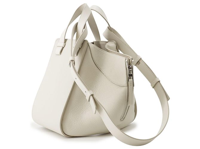 Loewe Hammock Small Lederhandtasche Weiß - Ansicht 2
