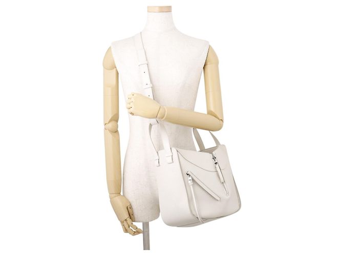Loewe Hammock Small Lederhandtasche Weiß - Ansicht 5