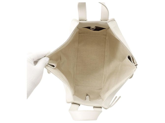 Loewe Hammock Small Lederhandtasche Weiß - Ansicht 6