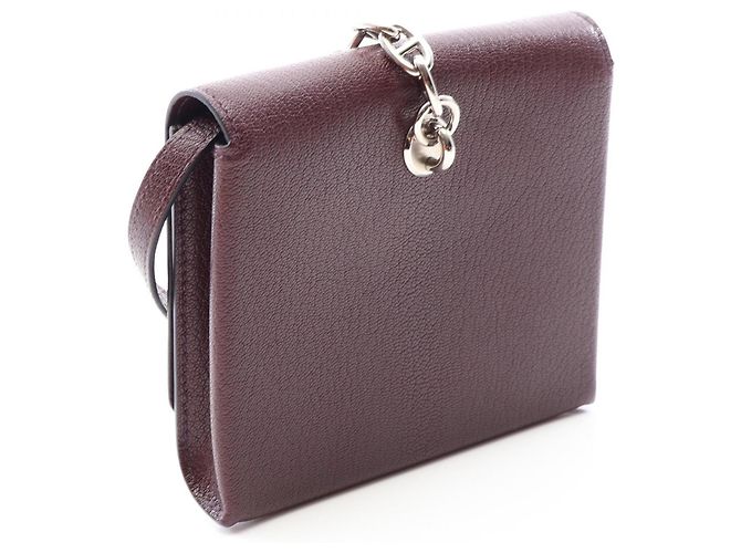 Hermès Hermes Chaine d'Ancre To Go Compact Shoulder Bag Bordò - vista 2