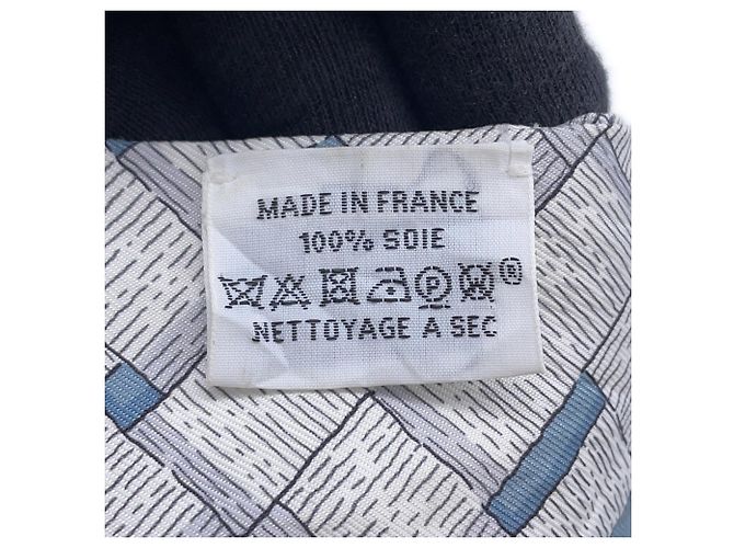 Hermès Hermes Twilly Seidenschal in Grau Braun - Ansicht 7