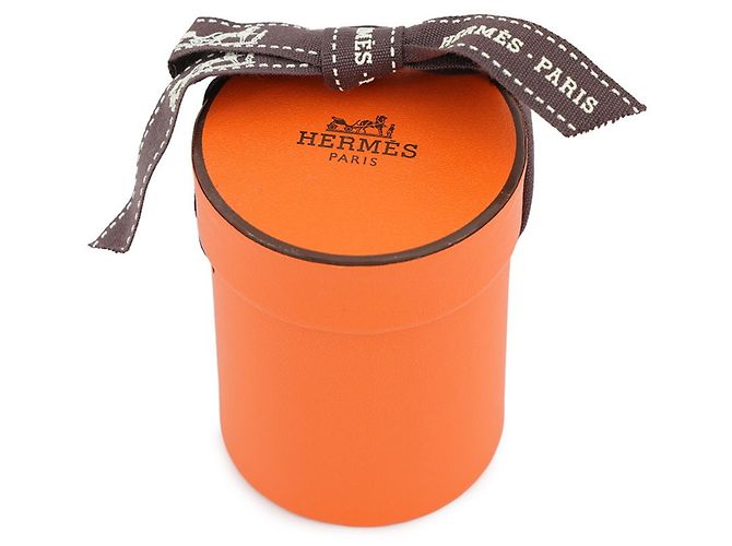 Hermès Hermes Twilly Seidenschal in Grau Braun - Ansicht 8