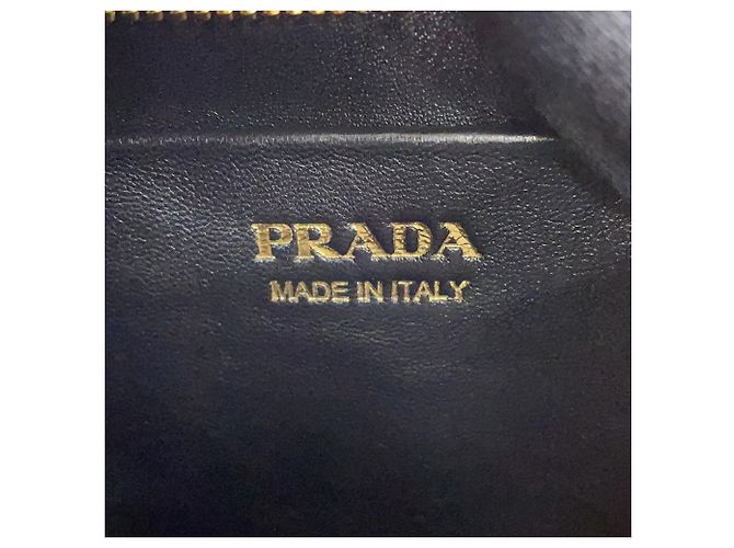 Borsa a tracolla in pelle Prada Arche Small Beige - vista 15