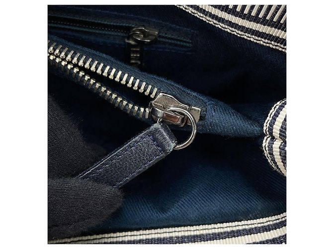 Chanel Denim Tote Bag Marineblau - Ansicht 15
