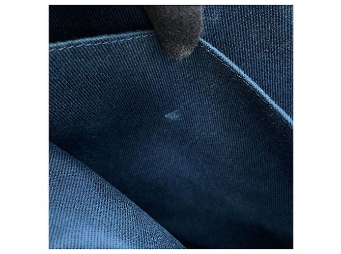 Chanel Denim Tote Bag Marineblau - Ansicht 16