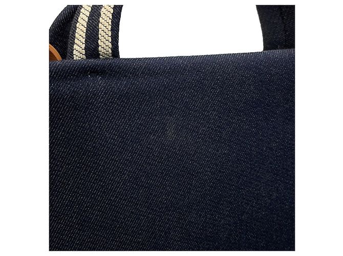 Chanel Denim Tote Bag Marineblau - Ansicht 7