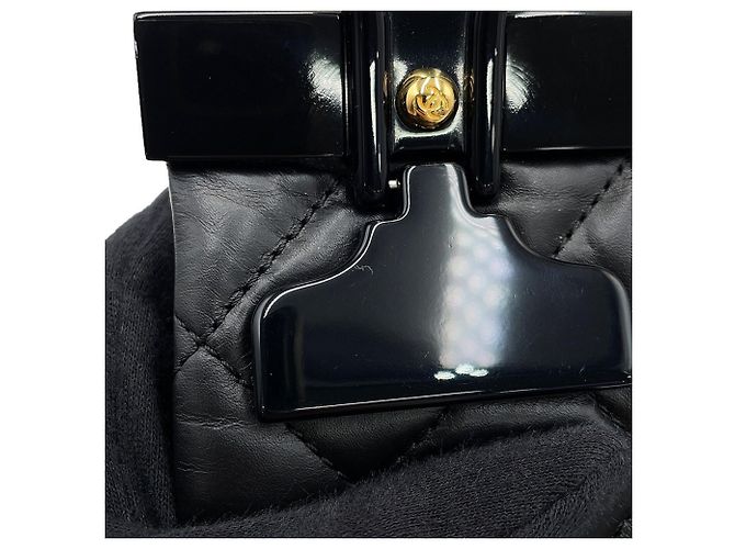 Borsa a tracolla con catena Chanel Matelassé Nero - vista 11