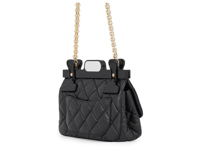 Borsa a tracolla con catena Chanel Matelassé Nero - vista 2