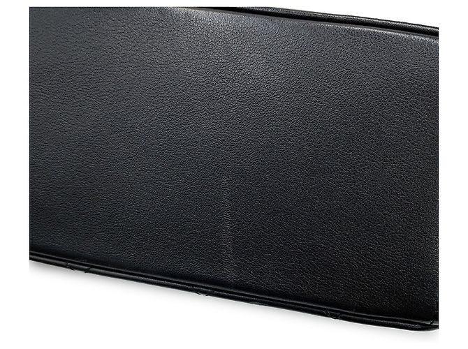 Borsa a tracolla Chanel in pelle d'agnello nera Nero - vista 10