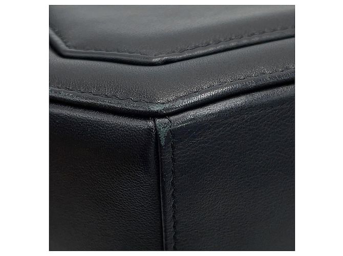 Borsa a tracolla Chanel in pelle d'agnello nera Nero - vista 9