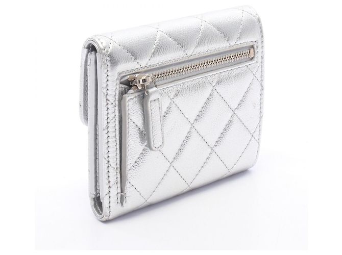 Cartera Chanel Classic Small Flap Plata - vista 2