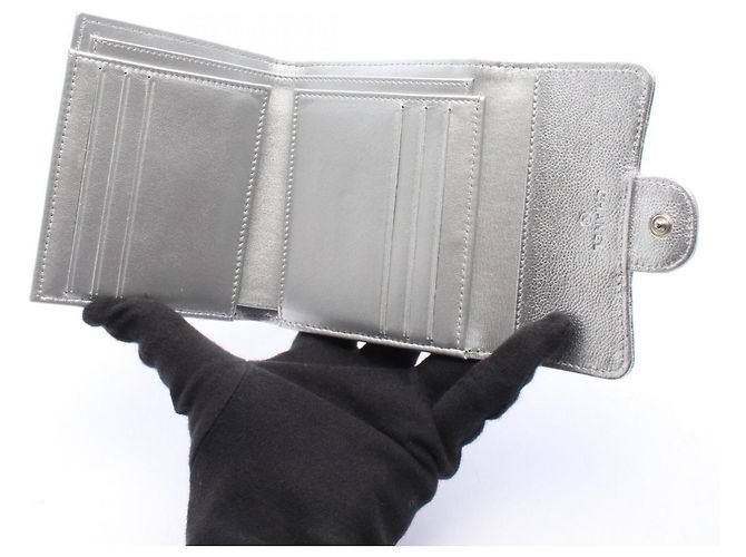 Cartera Chanel Classic Small Flap Plata - vista 3