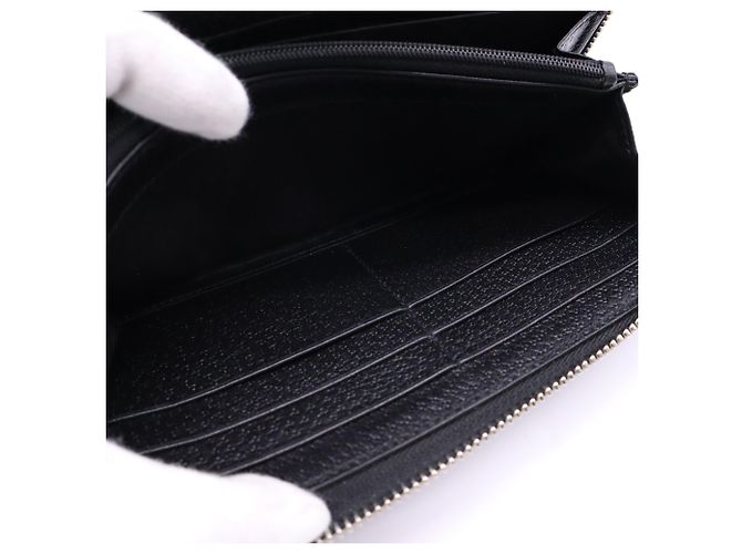 Portafoglio con zip Gucci GG Nylon Off the Grid Nero D'oro - vista 13