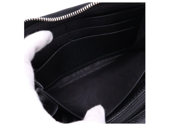 Portafoglio con zip Gucci GG Nylon Off the Grid Nero D'oro - vista 14