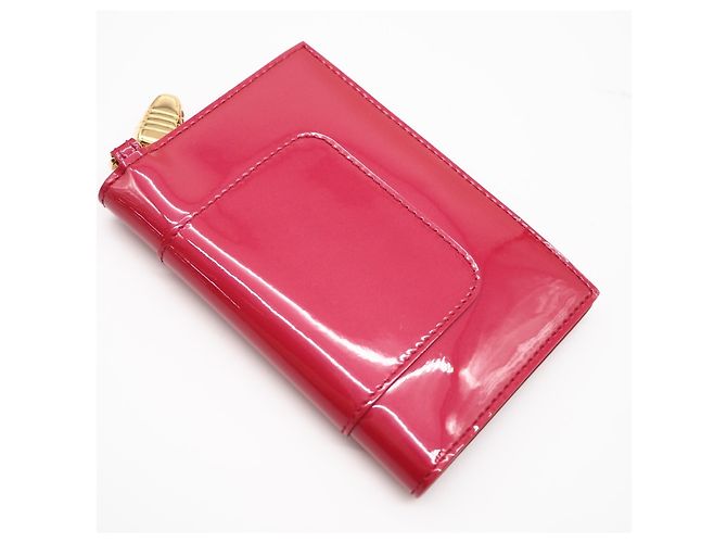 Bulgari Tarjetero Bvlgari Serpenti de piel charol Negro Rosa - vista 2