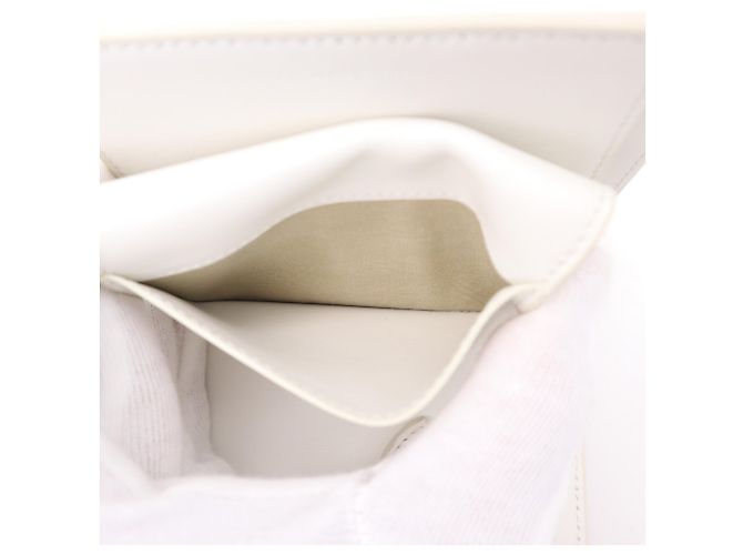 Céline Celine Triomphe Canvas Medium Strap Wallet White Red Blue - view 16