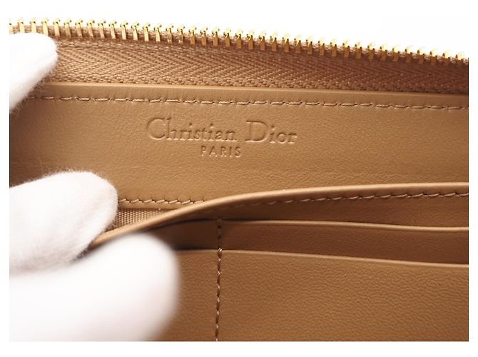 Cartera Christian Dior Cannage Lady Voyageur Beige - vista 12