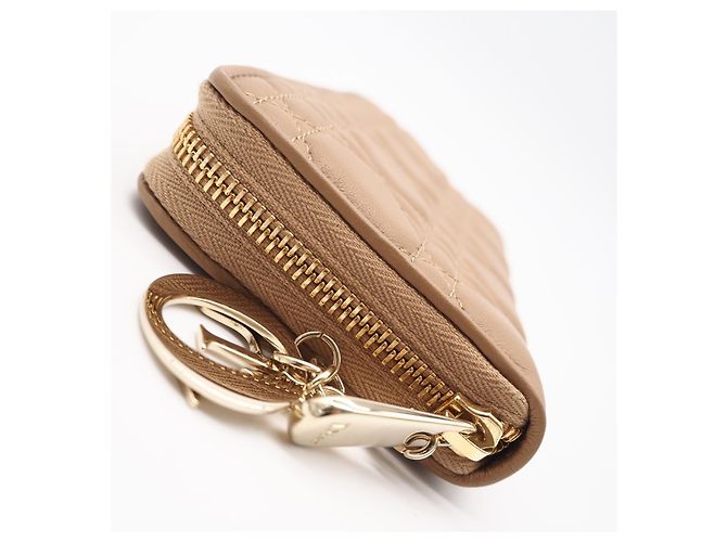 Cartera Christian Dior Cannage Lady Voyageur Beige - vista 9