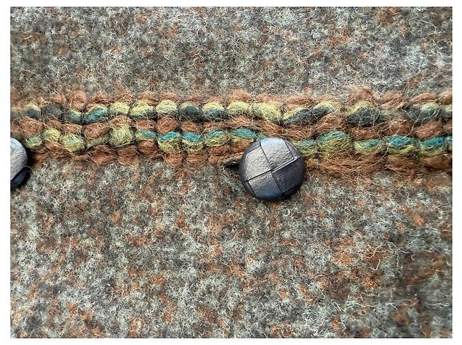 Chanel Tweed-Kostüm Grau und Braun Dunkelgrün - Ansicht 3
