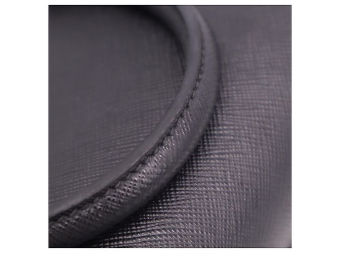 Borsa Prada in pelle Saffiano con logo triangolare Nero - vista 12