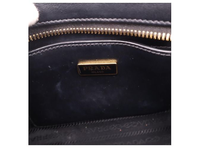 Borsa Prada in pelle Saffiano con logo triangolare Nero - vista 15
