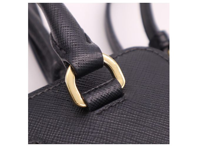 Borsa Prada in pelle Saffiano con logo triangolare Nero - vista 5