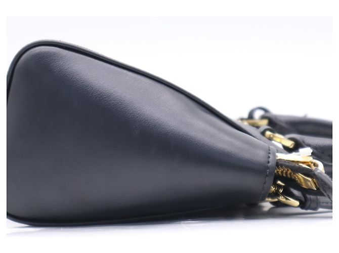Borsa Prada in pelle Saffiano con logo triangolare Nero - vista 9