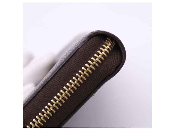 Monedero Zippy Monogram Louis Vuitton Castaño Beige Monograma - vista 10