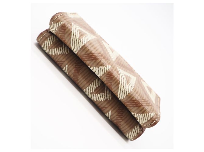 Christian Dior CD Diamond Compact Wallet 2ESBC110 Brown Cream - view 5