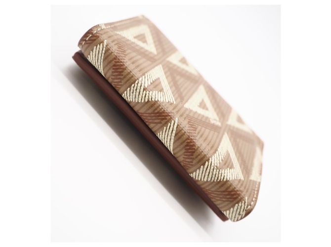 Christian Dior CD Diamond Compact Wallet 2ESBC110 Brown Cream - view 6