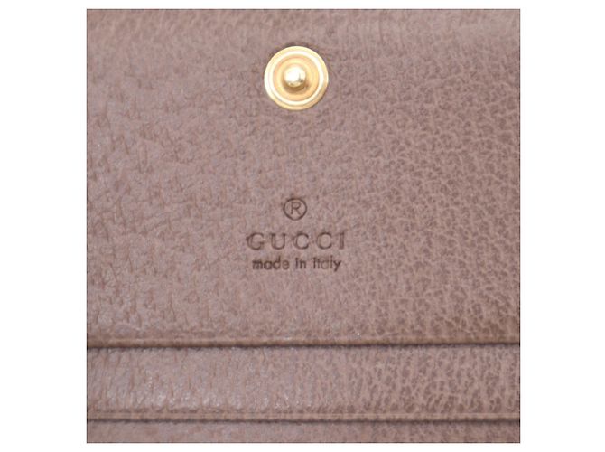 Portafoglio bi-fold Gucci Ophidia Marrone Multicolore Beige - vista 17
