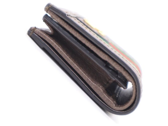 Portafoglio bi-fold Gucci Ophidia Marrone Multicolore Beige - vista 8